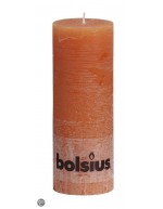 Rustic orange candle