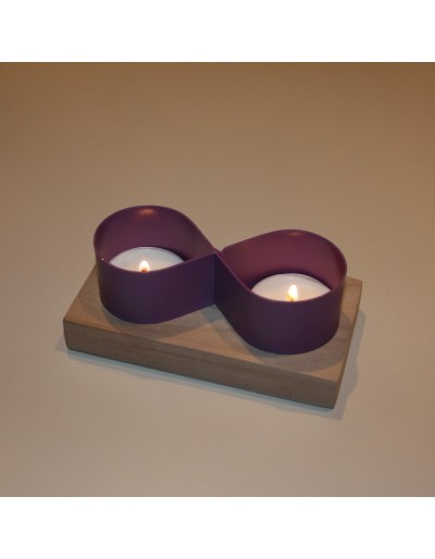 Porta Candeline Tea-Light Rosso