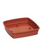 Sottovaso quadro 50 cm color terracotta