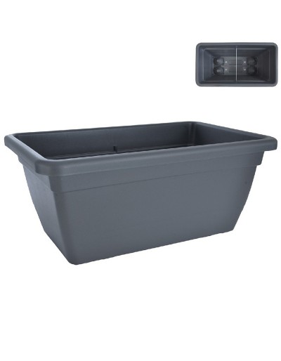 ANTHEA 100 CM ANTRACYTE RECTANGULAR PLANTER