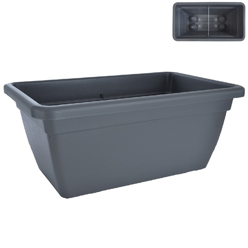 ANTHEA 100 CM ANTHRACYTE RECTANGULAR PLANTER