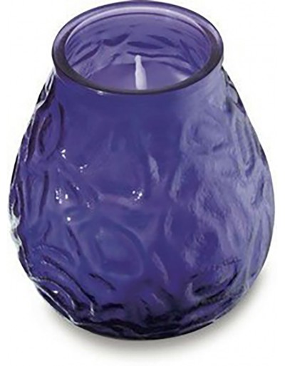 Bolsius candle purple glass