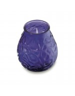 Bolsius candle purple glass