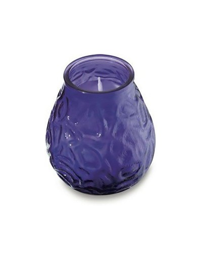 Bolsius candle purple glass