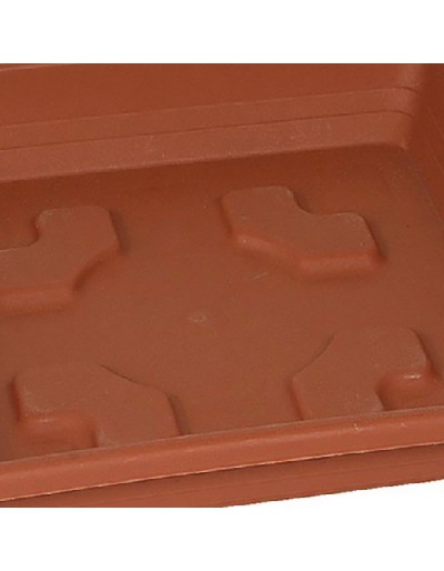 Terracotta square subvaso 16 cm