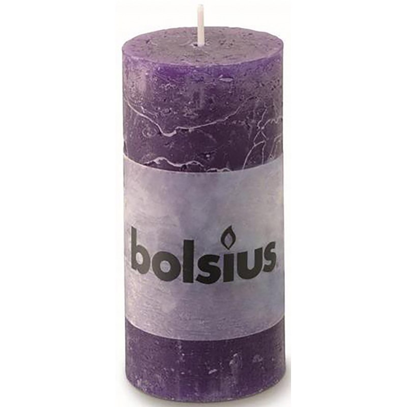 Rustic purple candle 25 h
