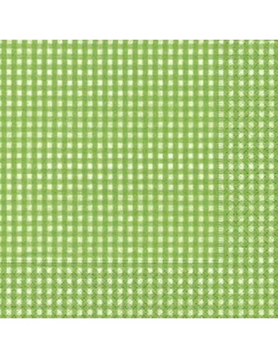 Green and white napkins