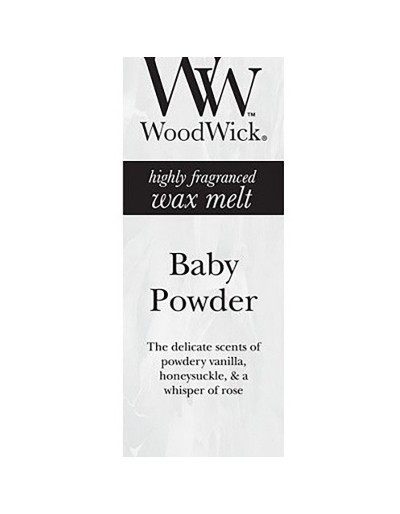 Woodwick baby powder vanilla for essence burner