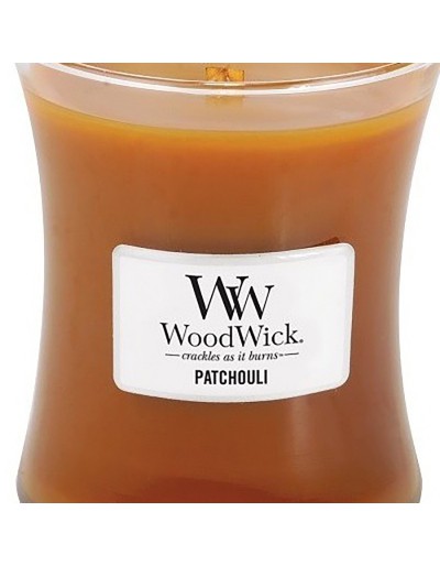 Woodwick średnia świeca paczuli