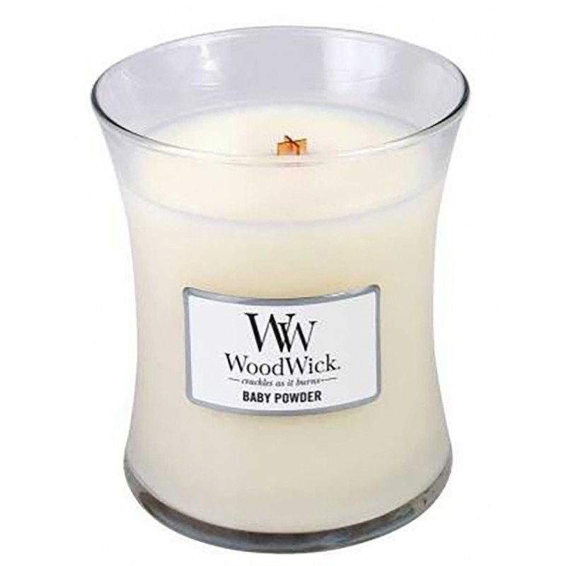 Woodwick ljus medium babypuder