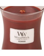 Madeira vermelha média de vela woodwick