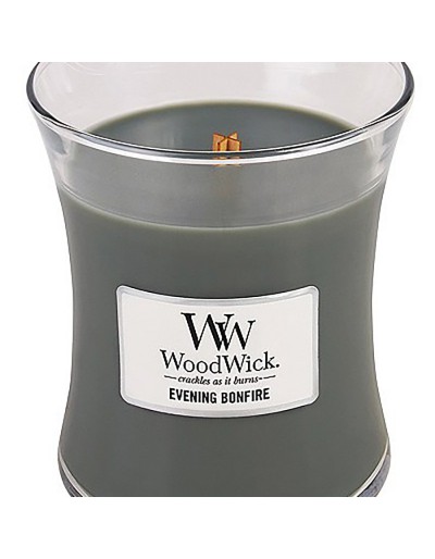 Woodwick wieczorna świeca średnia na ognisko
