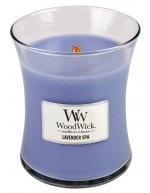 Woodwick candela media alla lavanda