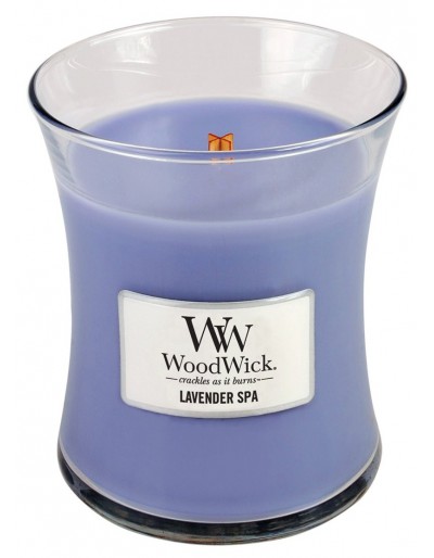 Woodwick średnia świeca lawendowa