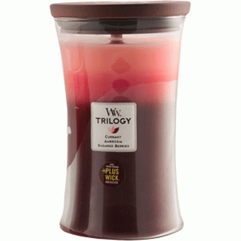 Woodwick candle trilogy maxi fruit temptation Woodwick candle trilogy maxi fruit temptation