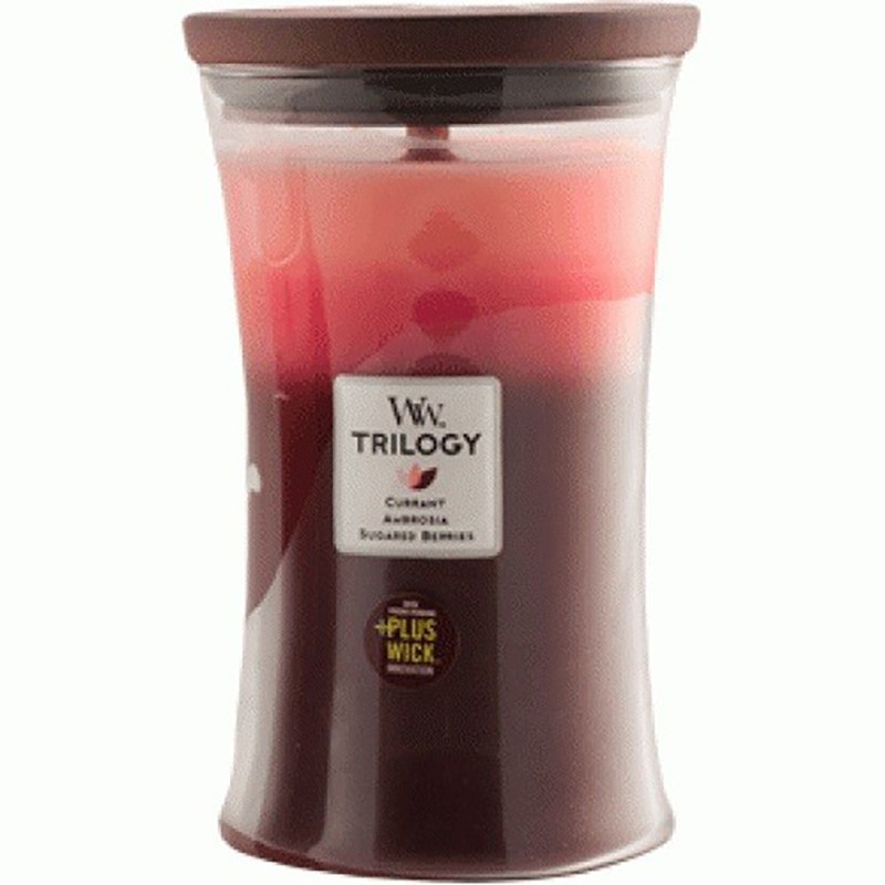 Woodwick candle trilogy maxi fruit temptation