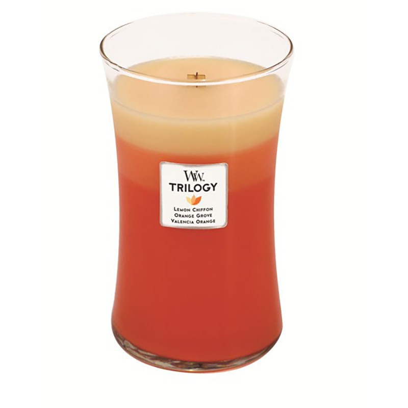 Woodwick candle trilogy maxi citrus burst