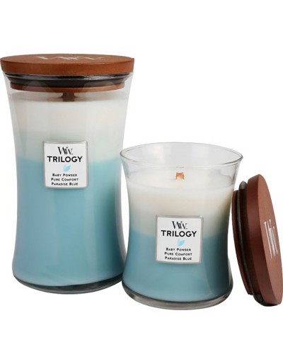 Woodwick candela trilogy media fresh & clean