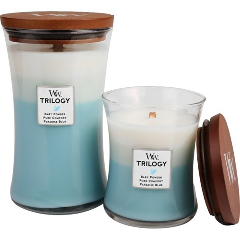 Woodwick candela trilogy media fresh & clean