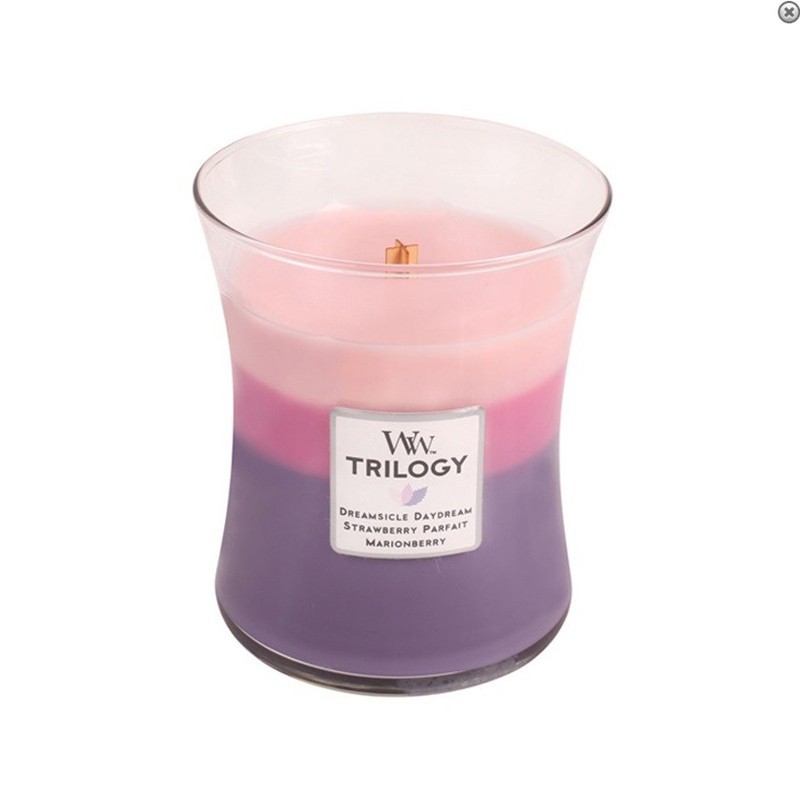Woodwick candle trilogy media wild berry smoothie Woodwick candle trilogy media wild berry smoothie