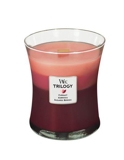 Woodwick candle trilogy media fruit temptation