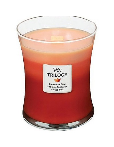 Woodwick candela trilogy media spezie esotiche