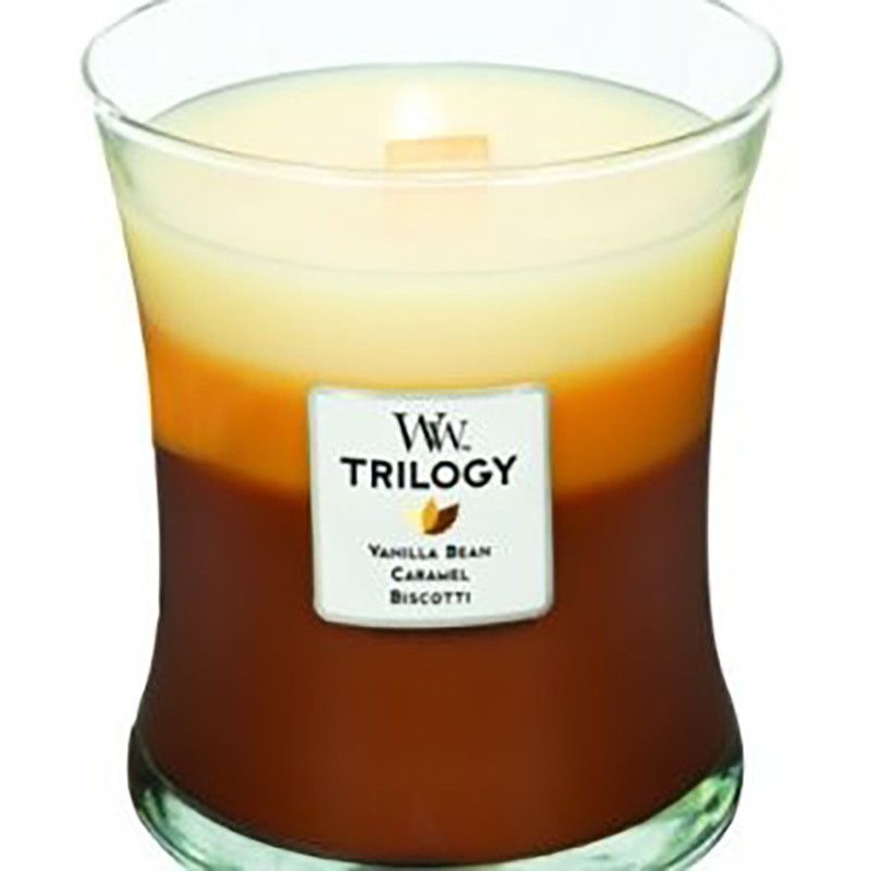 Woodwick candle trilogy media cafe sweets Woodwick candle trilogy media cafe sweets