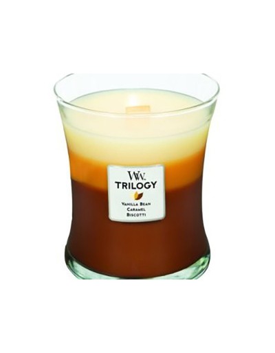 Woodwick ljus trilogi media café godis