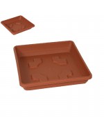 Sottovaso quadrato 20 cm TERRACOTTA