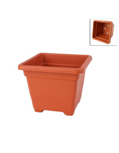 Vaso Quadrato 18 cm TERRACOTTA