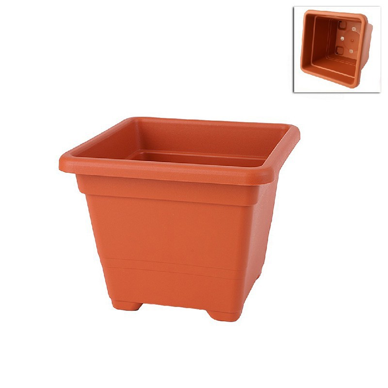Square vase 18 cm TERRACOTTA Square vase 18 cm TERRACOTTA
