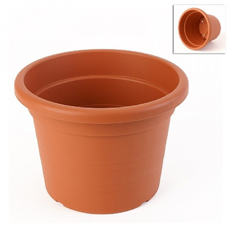 Jarrón de cilindro de 45 cm de diámetro TERRACOTTA Jarrón de cilindro de 45 cm de diámetro TERRACOTTA