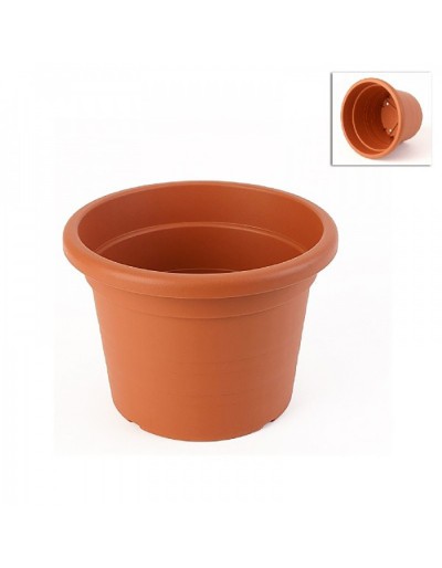 Vaso de cilindro de diâmetro TERRACOTTA de 24 cm