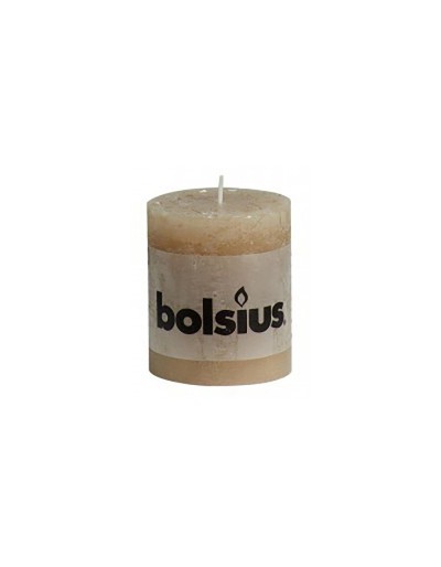 Rustic beige candle