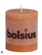 Rustic orange candle