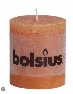 Rustic orange candle