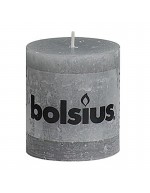 Rustic gray candle