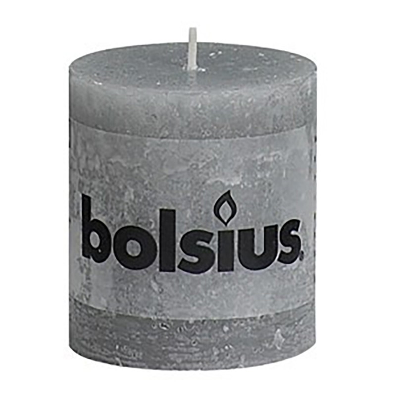 Rustic gray candle