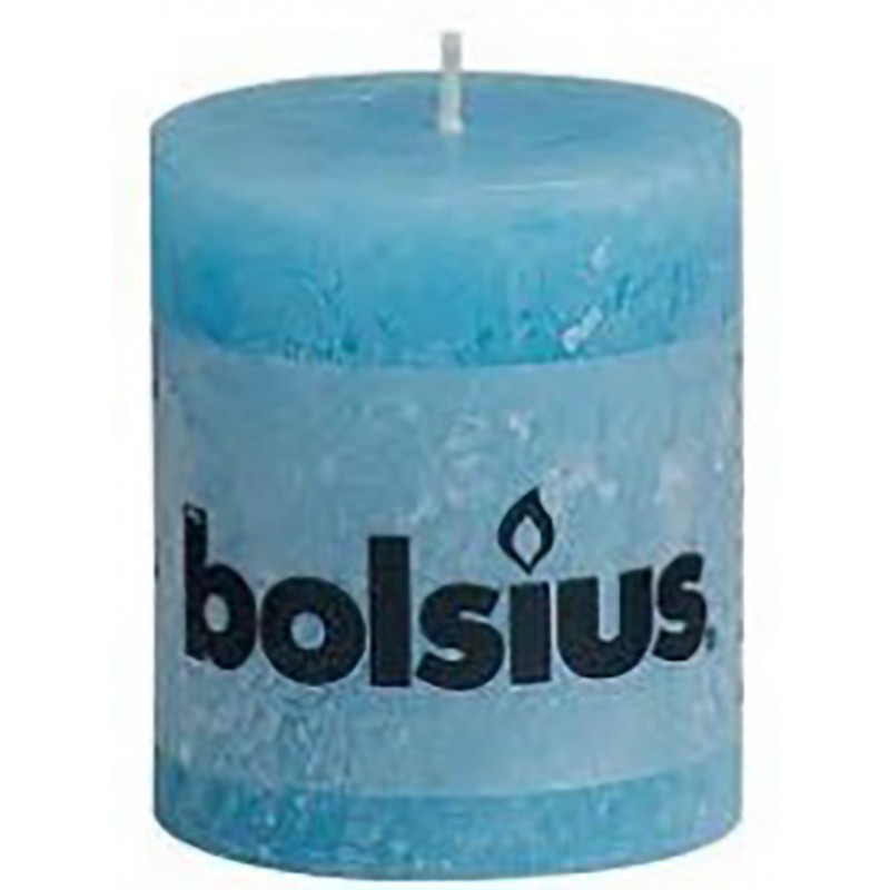Rustic blue candle
