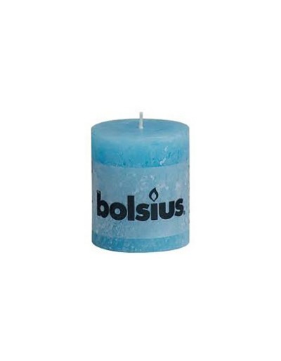 Rustic blue candle