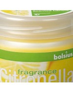 Gult citronella glasljus