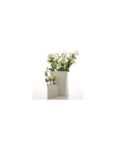 Vase oblique blanc 24x 31cm