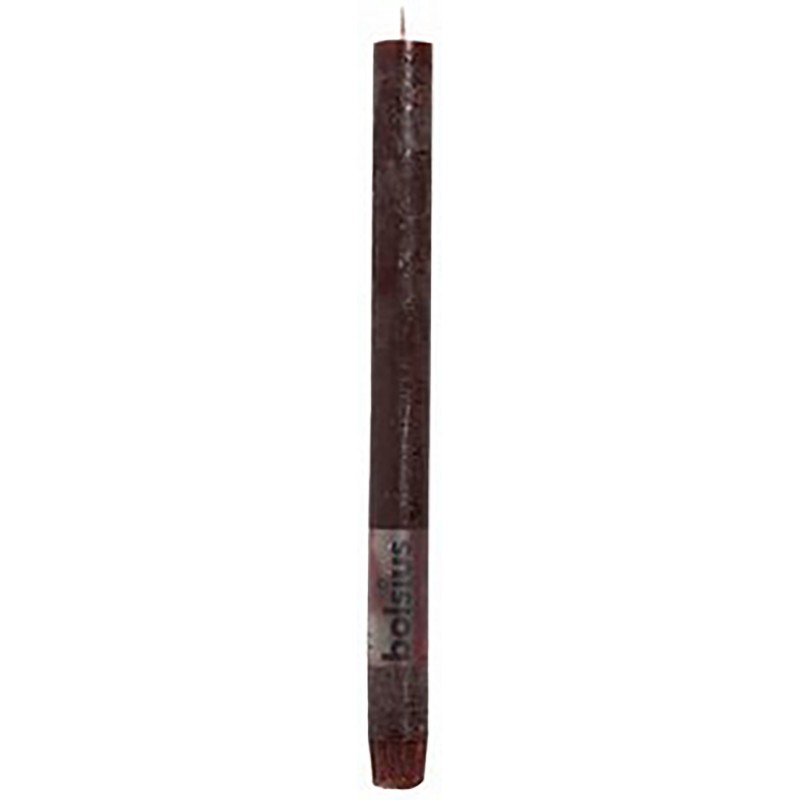 Rustic dark red cylindrical candle Rustic dark red cylindrical candle
