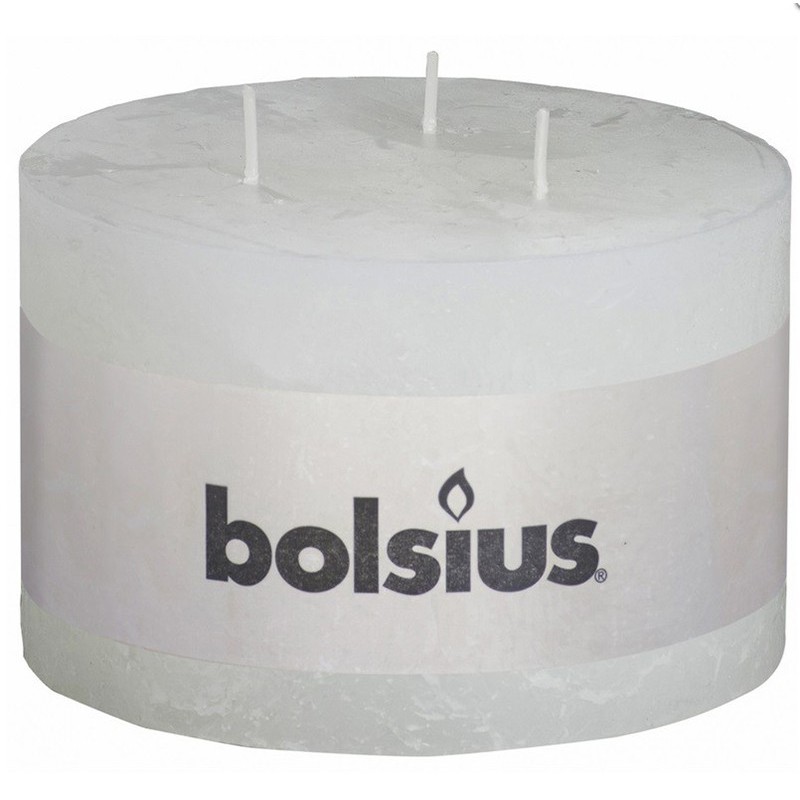 Rustic white candle