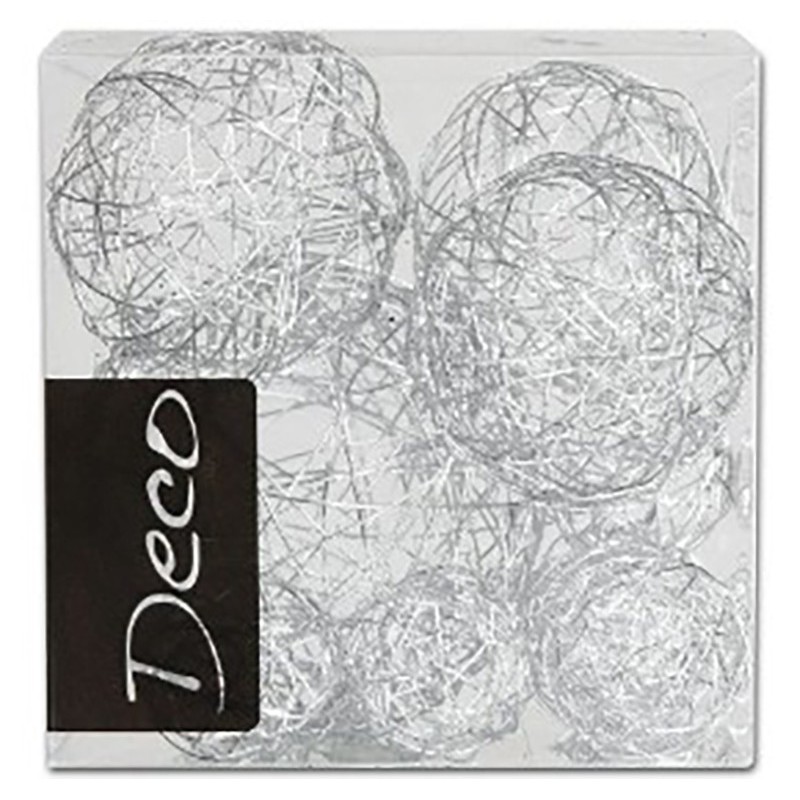 Sfere di filo 10 pezzi argento Sfere di filo 10 pezzi argento