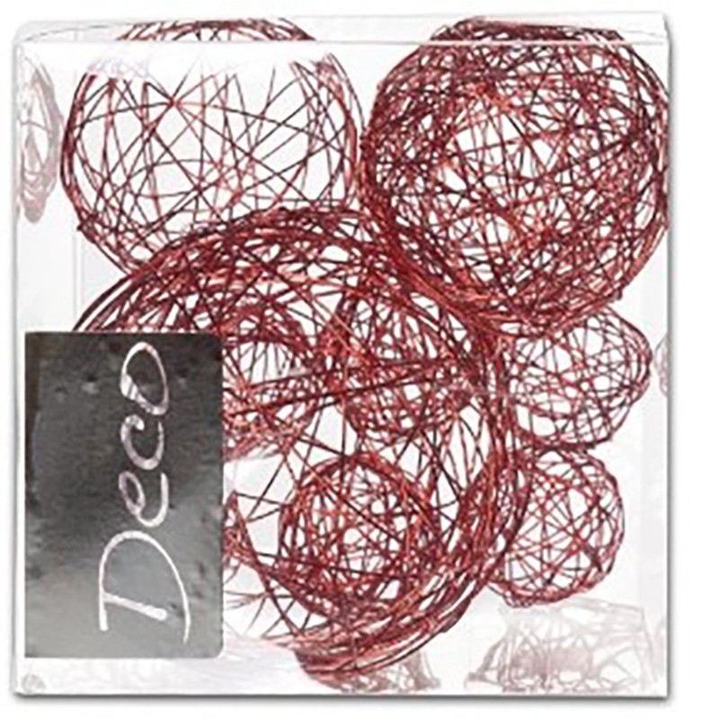 Wire balls 10 red pieces Wire balls 10 red pieces