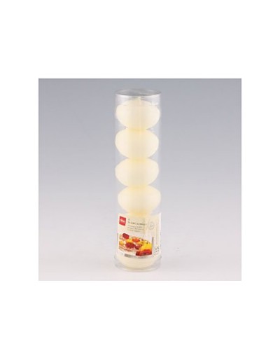 6-piece ivory floating candles