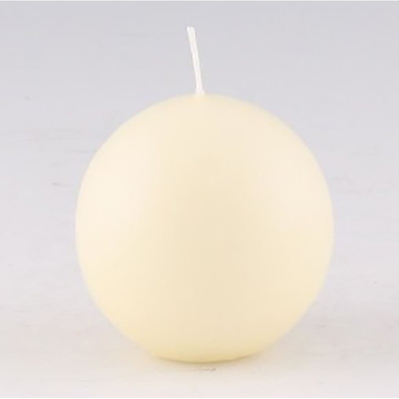 Ivory spherical candle Ivory spherical candle