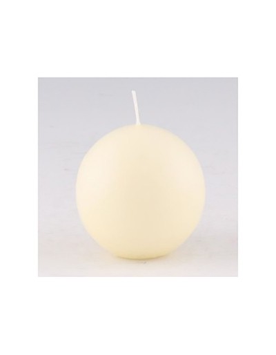 Ivory spherical candle