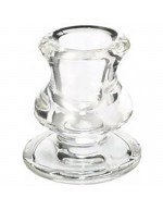 Glass candle holder